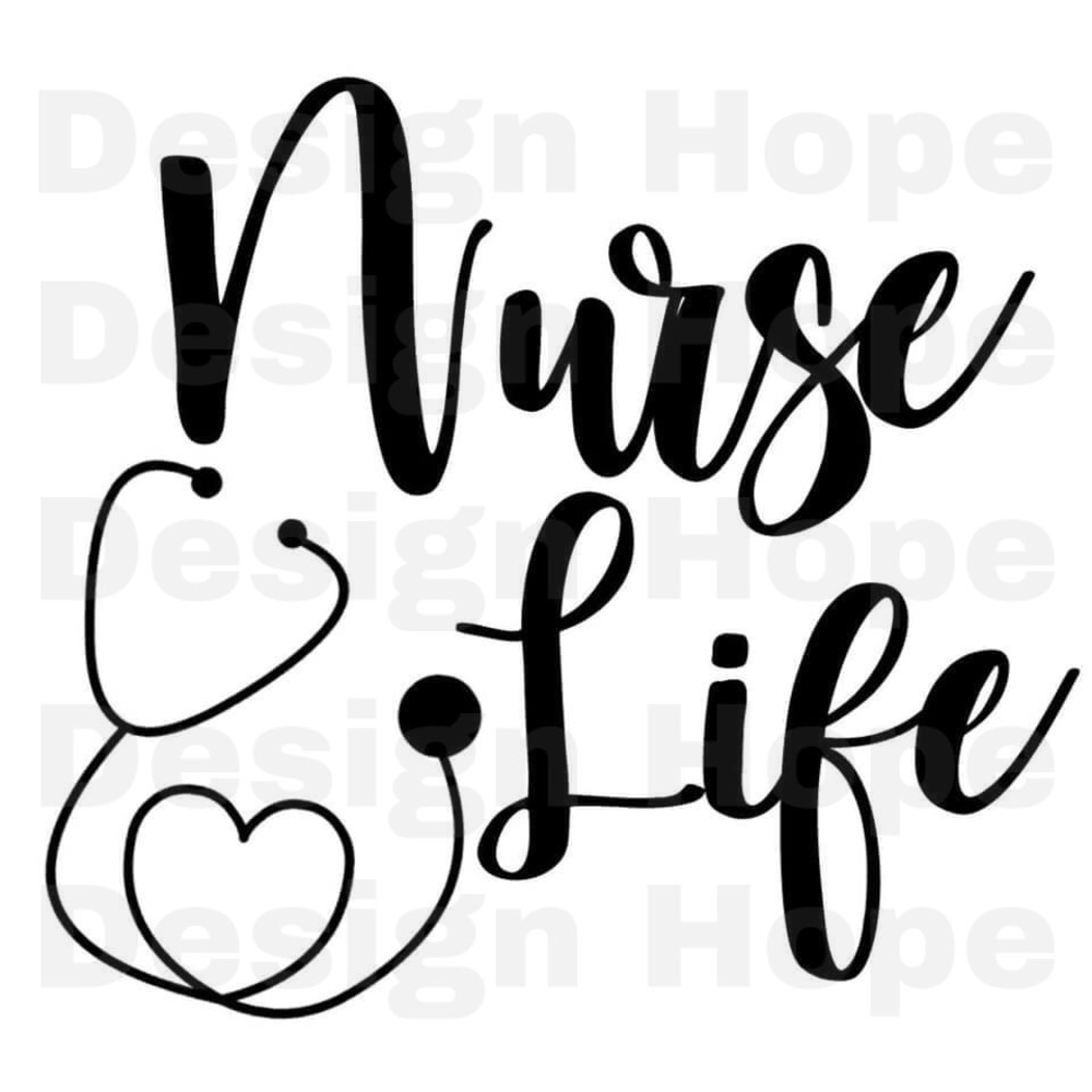 Nurse life 4” decal